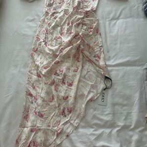 Cider Pink and Cream Floral Dress